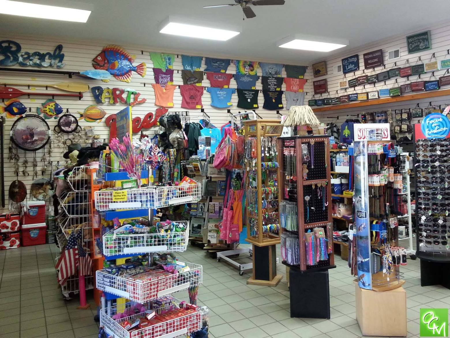 a bunch of items that are on display in a store